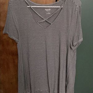 Striped blouse. Very cute and hardly worn. Super soft and good quality material